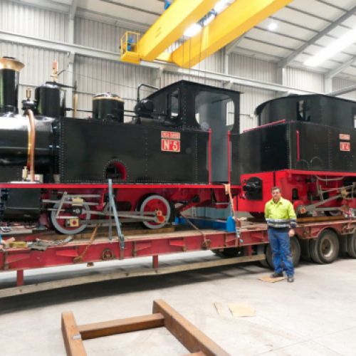 Restauración de la locomotora de Cistierna en el Taller Carlos del Valle