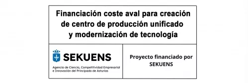 Financiación coste aval para creación de centro  de producción unificado  y modernización de tecnología